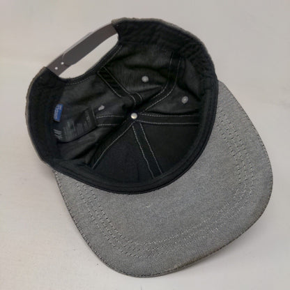 Divided by H&M Snapback Hat Gray One Size Embroidered Adjustable 6 Panel
