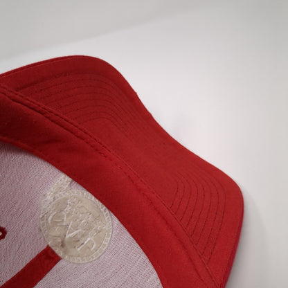 C-A-L Ranch Stores 45 Years Snapback Hat Red One Size Adjustable Nissun