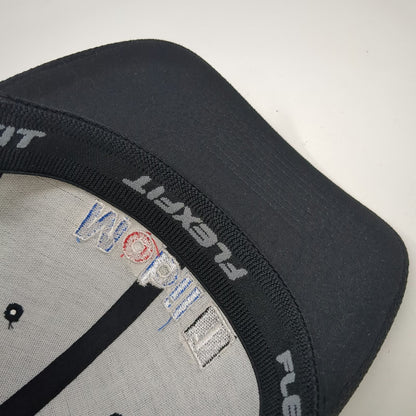 Flexfit Mobil 1 Baseball Cap Black XL Fitted Polyester Embroidered Logo Hat