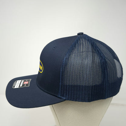 Richardson Trucker Hat Blue One Size Farnam Embroidered Patch Mesh Snapback 112