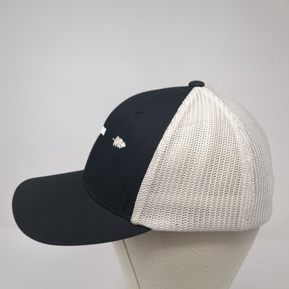 Idaho Gun Fitted Mesh Back Trucker Hat Black One Size Flexfit Yupoong