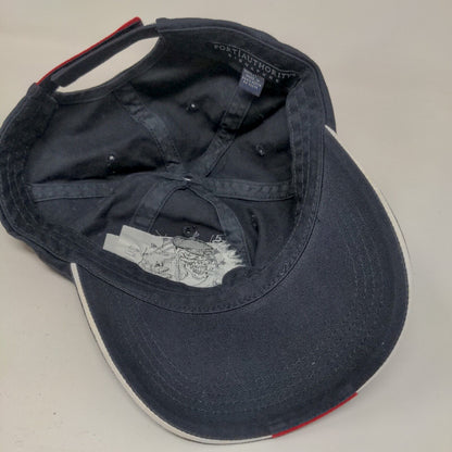 Nationals Skull Strapback Hat Blue One Size Embroidered Port Authority