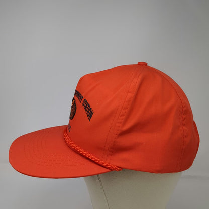 Otto 5 Panel Orange Hat Oregon State Beavers NCAA OSU 1995 Rope Brim Vintage
