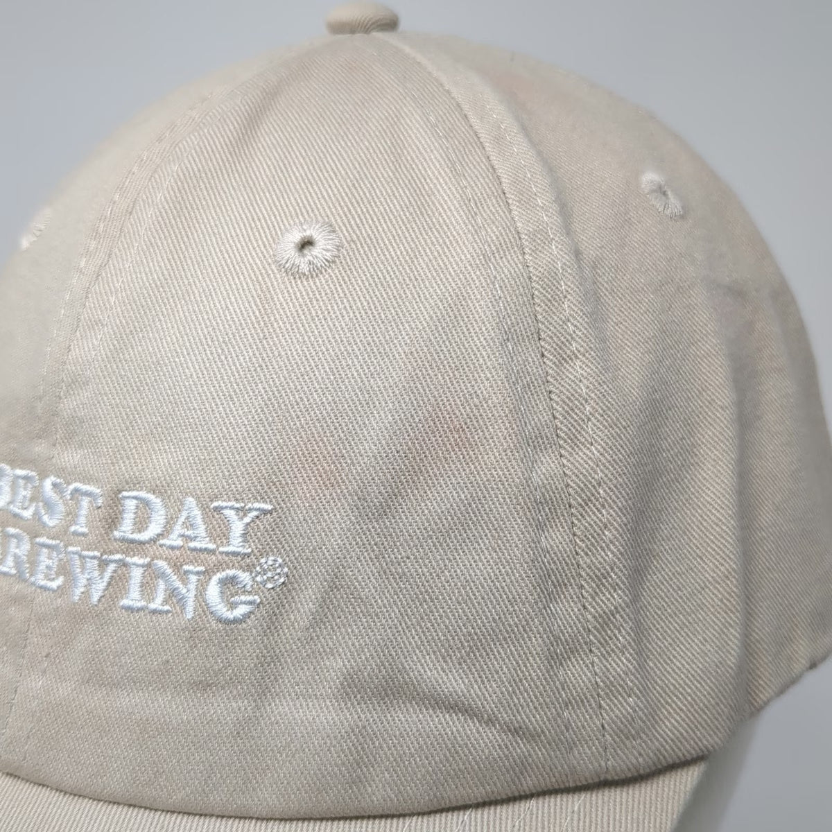 Best Day Brewing Baseball Cap Beige One Size Slideback Best Day Yet Sun Logo Hat