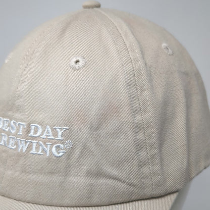 Best Day Brewing Baseball Cap Beige One Size Slideback Best Day Yet Sun Logo Hat