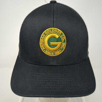 Pacific Headwear Trucker Hat Black One Size Mesh Snapback Herman Goldner Co Inc