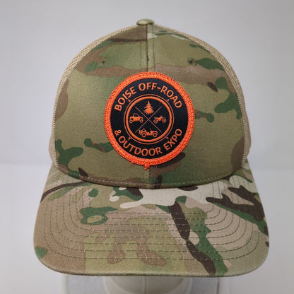 Boise Off-Road & Outdoor Expo Snapback Trucker Hat Camo One Size Mesh Back