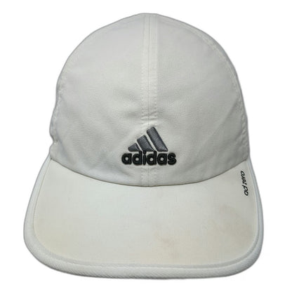 Adidas Baseball Cap White One Size Adizero Mesh Vented Strapback Running Hat