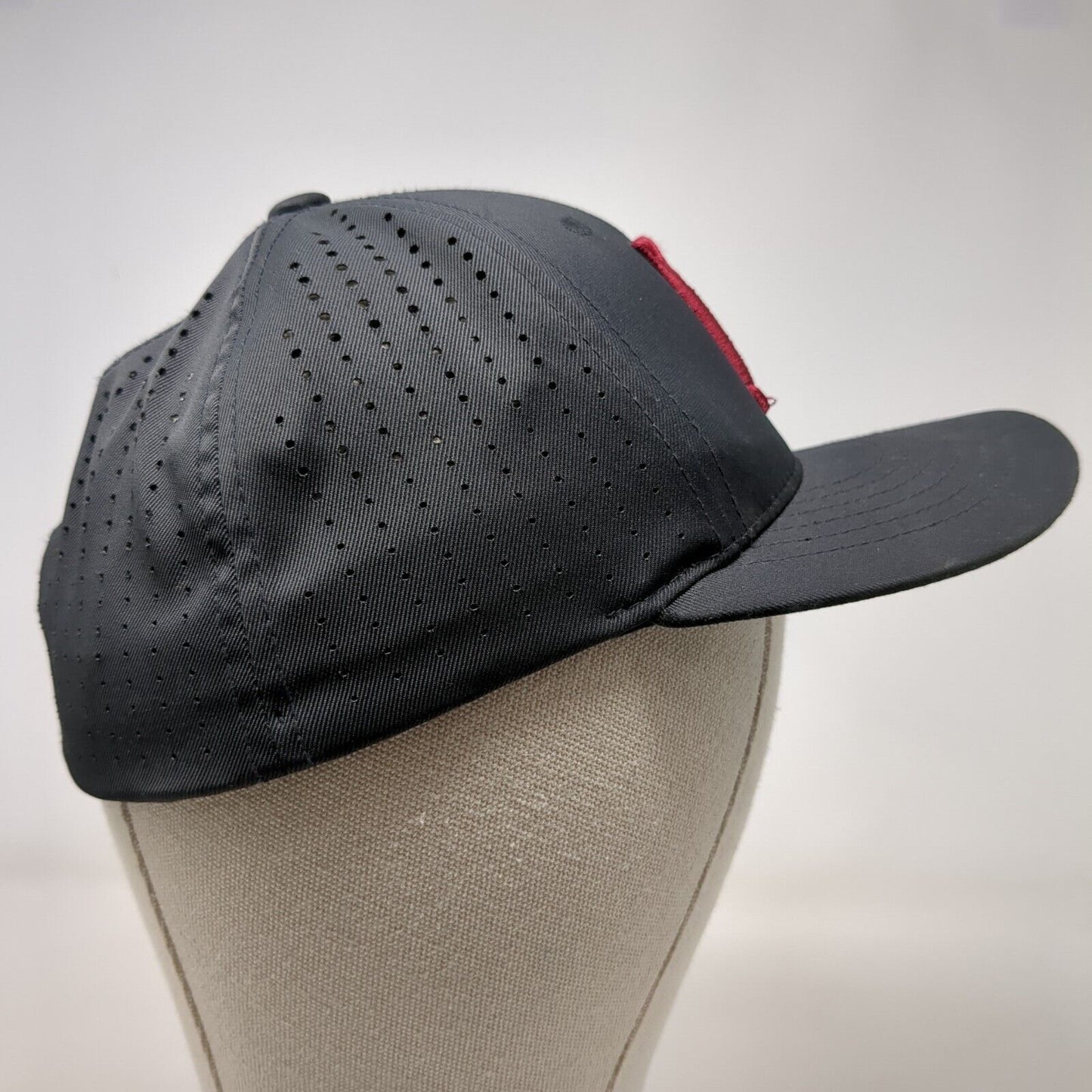Letter N Fitted Hat Black XS Embroidered Flexfit Pacific Headwear