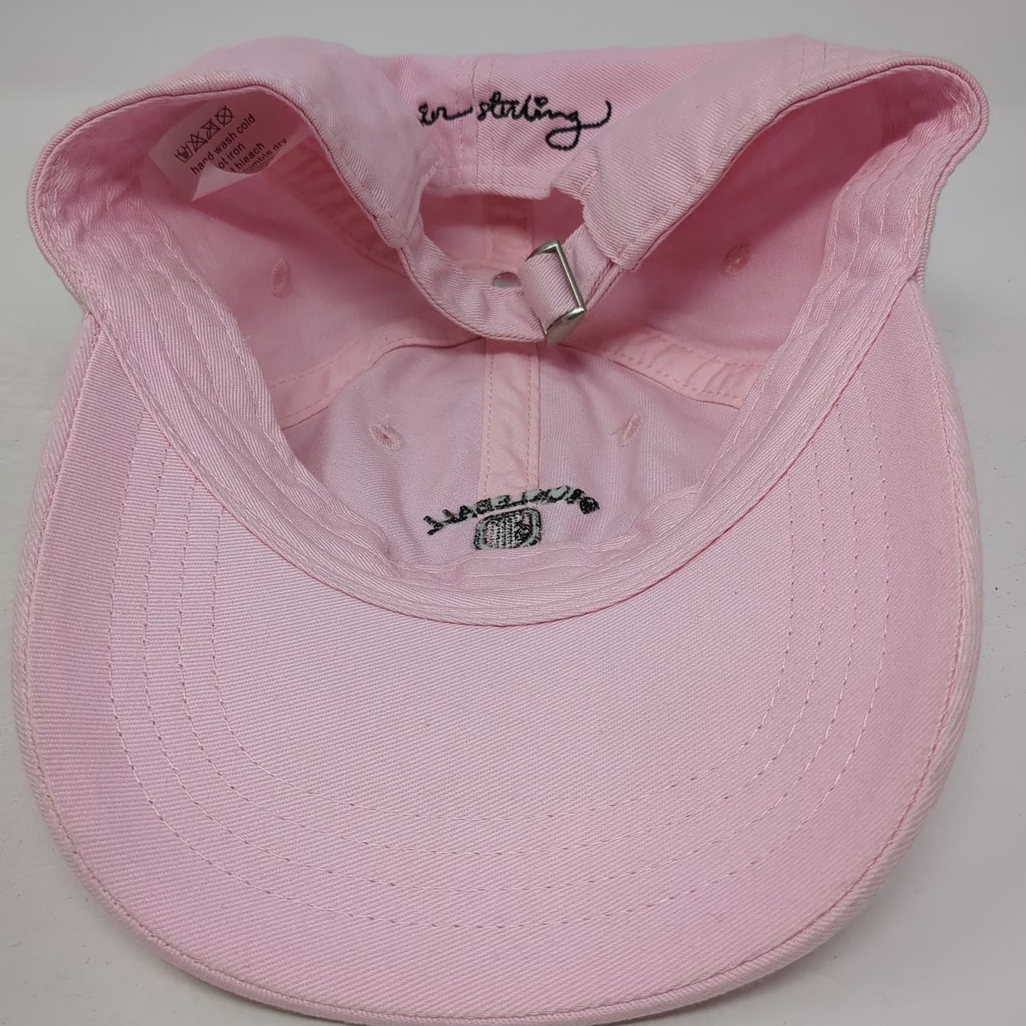 Frasier Sterling Baseball Cap Pink One Size Pickleball Club Slideback Cotton Hat