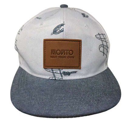 Monto Wait Tour Own Snapback Hat Multi One Size Leather Patch Colorblock
