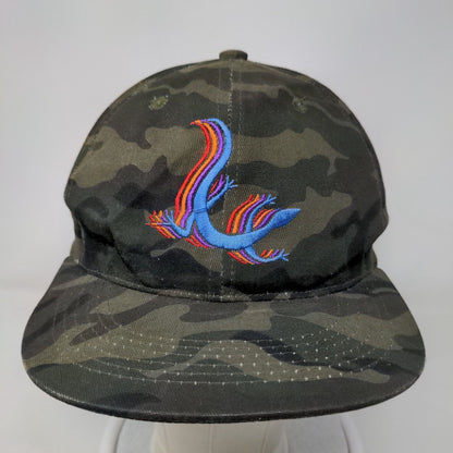 Wookles & Co. Lizard Snapback Hat One Size Camo Embroidered Adjustable