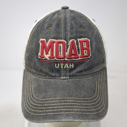 Legacy Trucker Hat Gray One Size Mesh Back Snapback Moab Utah Red White Green