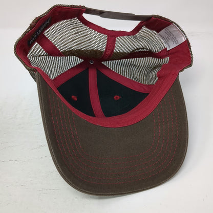 Paramount Reserve Trucker Hat Red Brown One Size Grand Design RV Mesh Back Patch