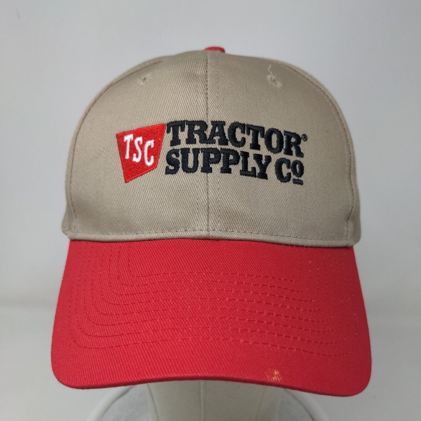 Tractor Supply Co. Snapback Hat OSFA Tan Adjustable Embroidered Logo