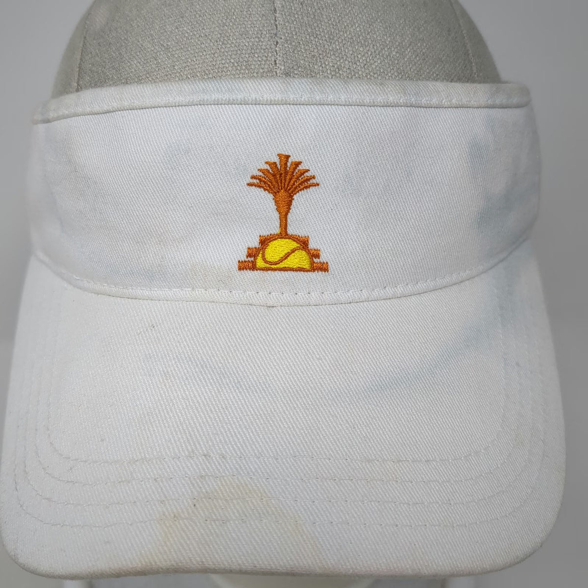 American Needle Visor White One Size Indian Wells Tennis Garden Strapback Hat