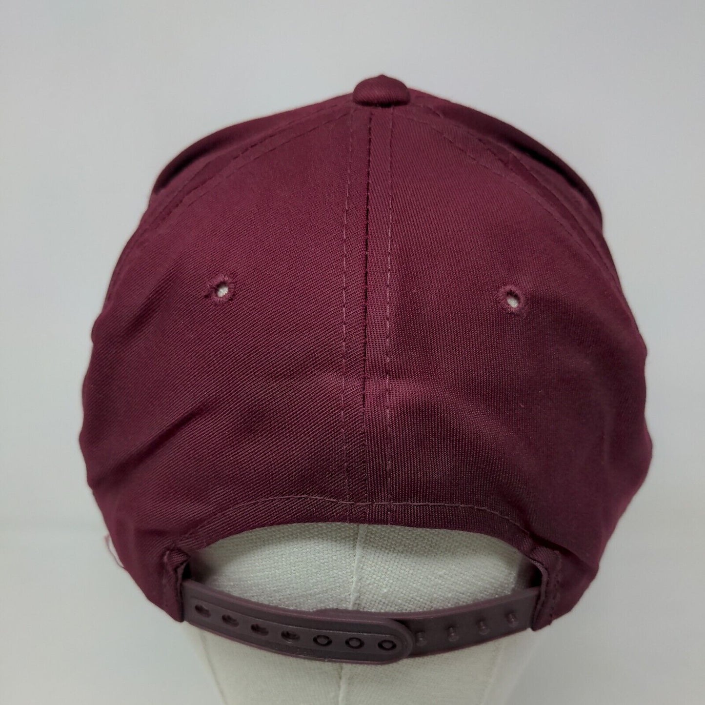 Sewer Cam Men's Snapback Trucker Hat Red Burgundy Size OSFA Graphic Logo Indiana