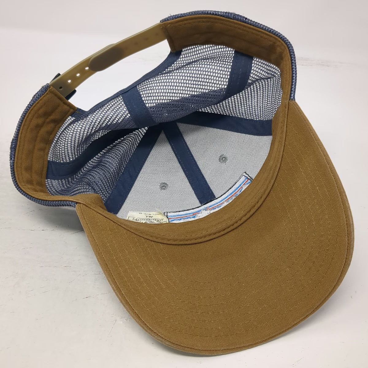 Patagonia Trucker Hat Gray Brown One Size Mesh Back Snapback Mountain Logo Hat