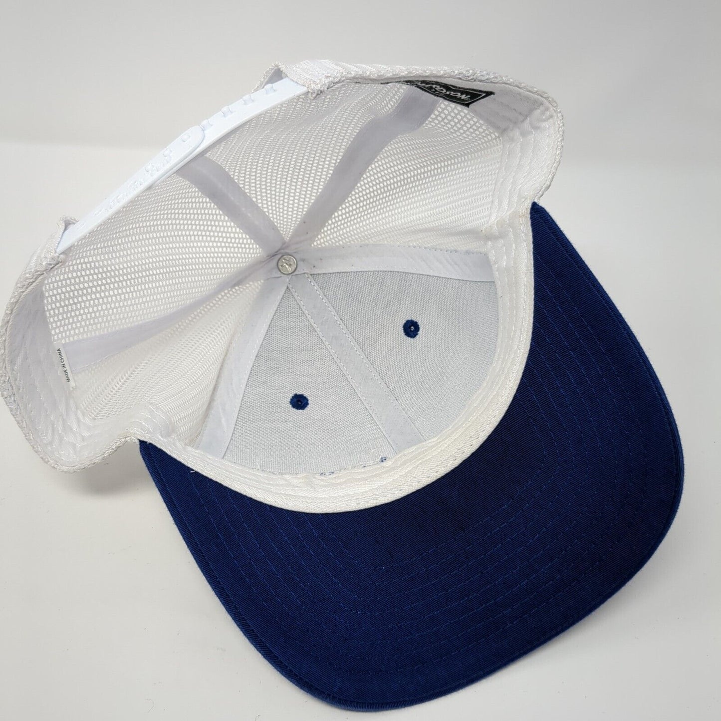 Pro Image Sports Snapback Trucker Hat Blue One Size Mesh Back 6 Panel