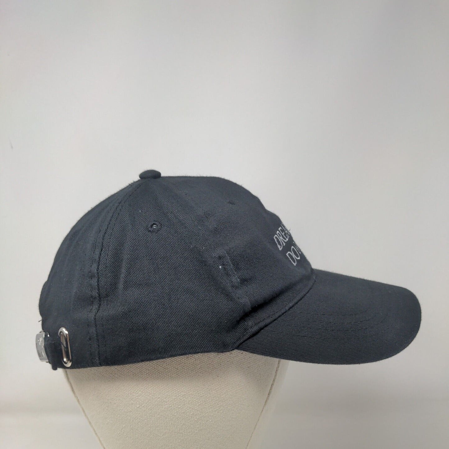 Dream Big Do Good Slideback Hat Black One Size Embroidered Ivory Ella
