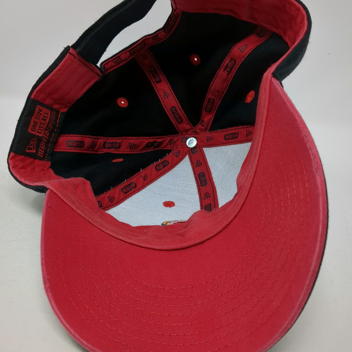 New Era Baseball Cap Black One Size Calgary Flames Embroidered Strapback Hat