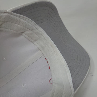 CSL Behring Slideback Hat White OSFM Adjustable Vent Holes Adidas