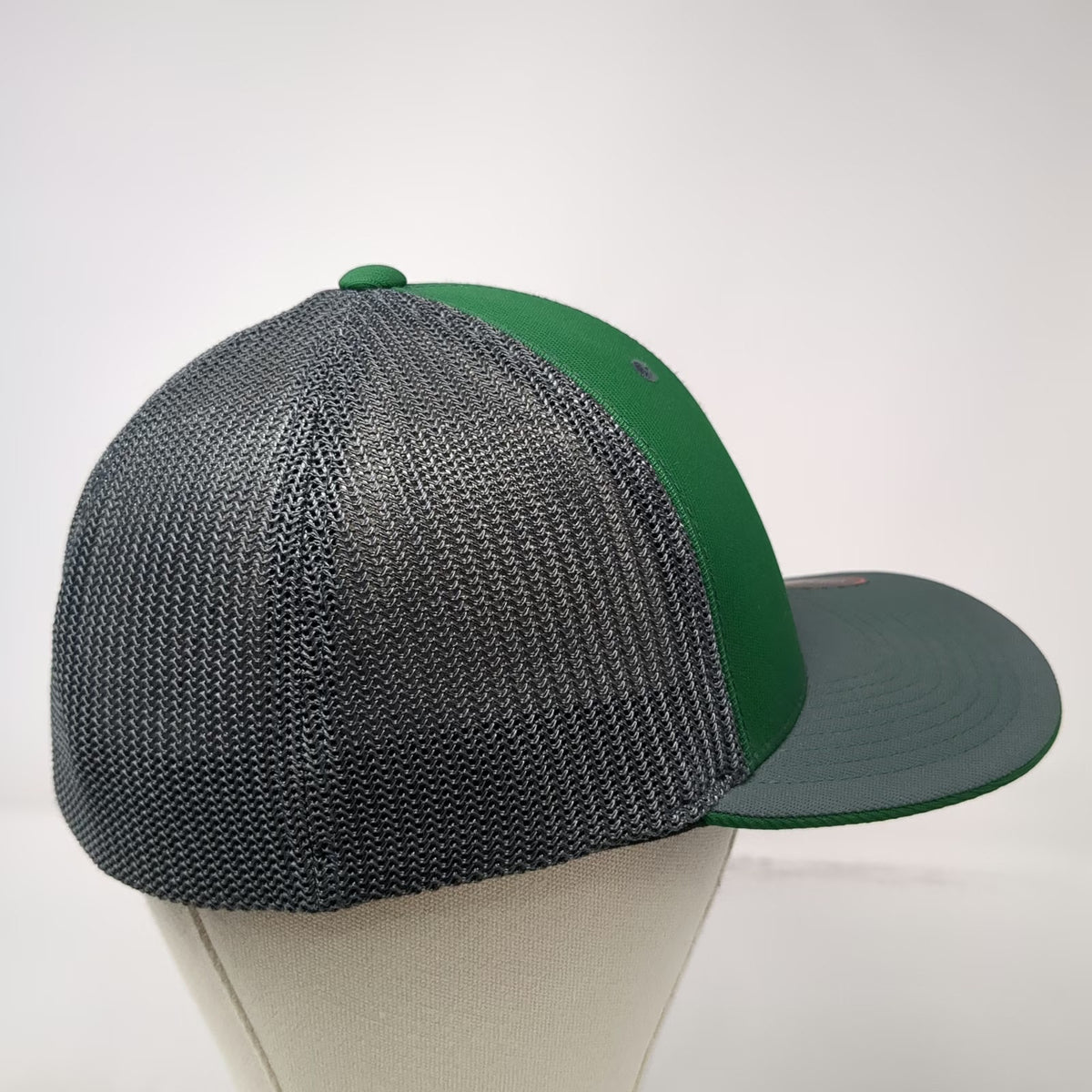 Pacific Headwear Baseball Cap Green Gray 7 3/8 Mesh Flexfit Timmy's Tree Service