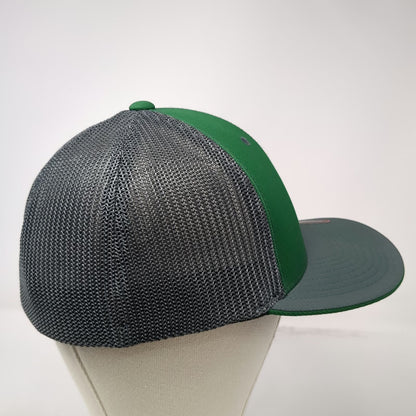Pacific Headwear Baseball Cap Green Gray 7 3/8 Mesh Flexfit Timmy's Tree Service