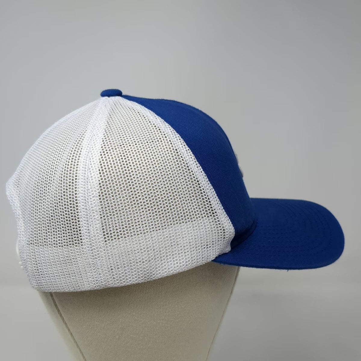 Pacific Headwear Trucker Hat Blue White One Size Hashtag Logo Mesh Snapback
