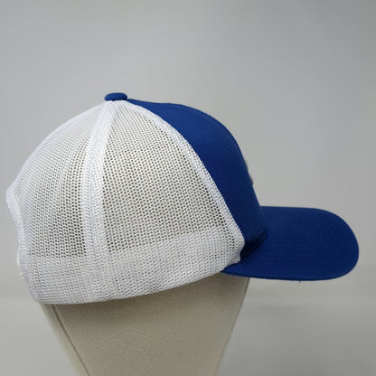 Pacific Headwear Trucker Hat Blue White One Size Hashtag Logo Mesh Snapback