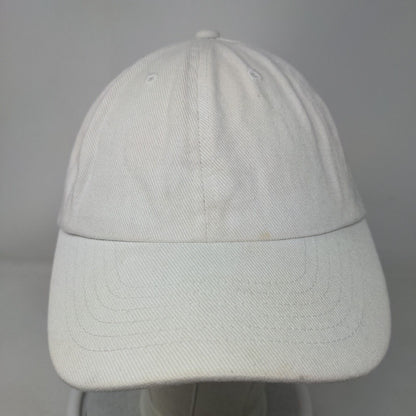 Unbranded Slideback Hat Cream One Size Adjustable 6 Panel Solid Blank