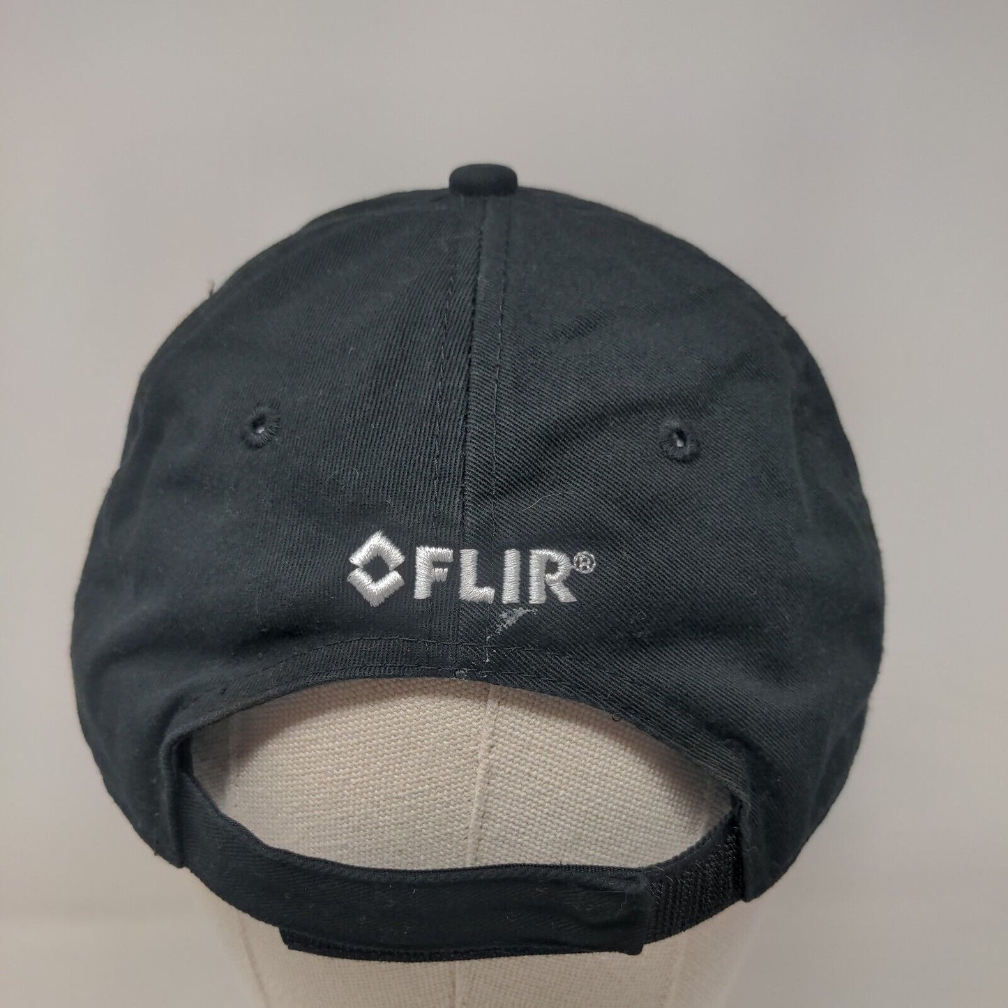 Flir Strapback Hat Black One Size Embroidered Logo Adjustable Ideation