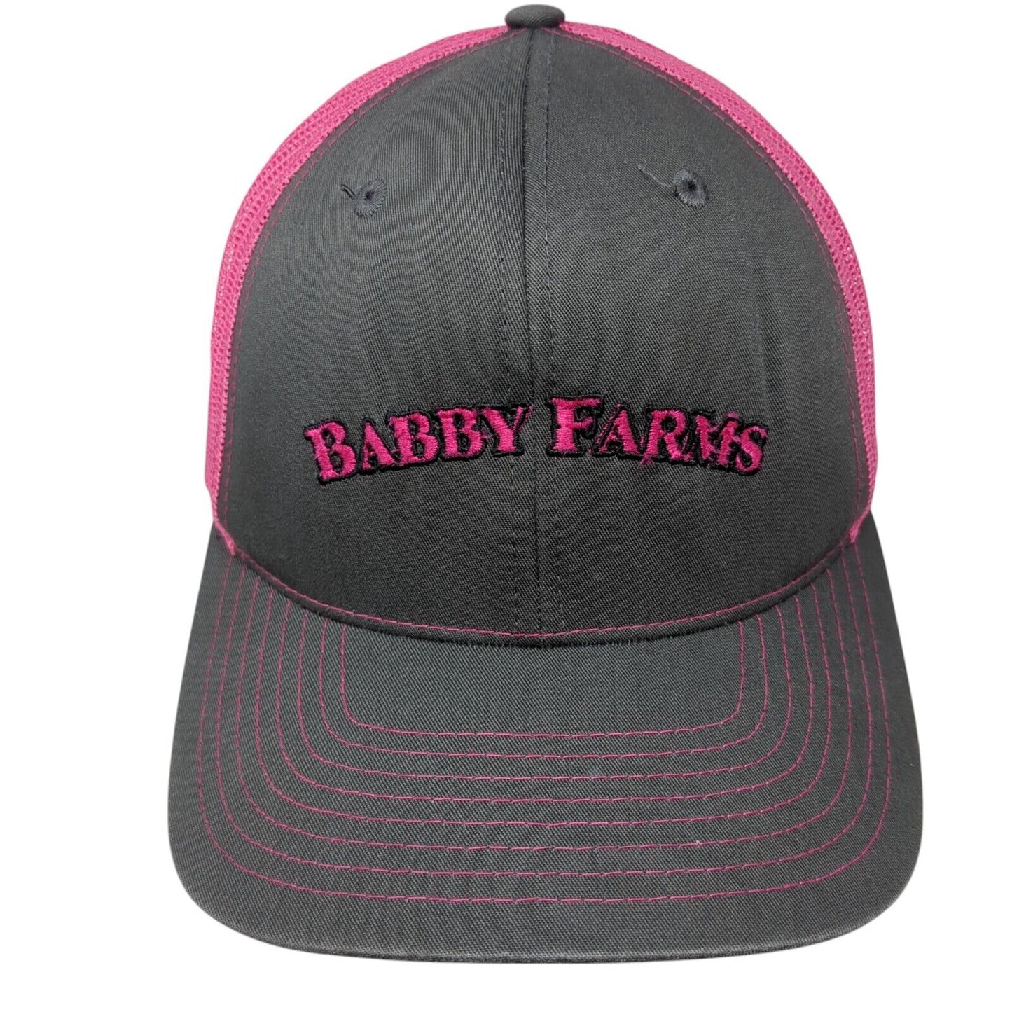 Babby Farms Snapback Trucker Hat Multicolor OSFA Mesh Back Richardson