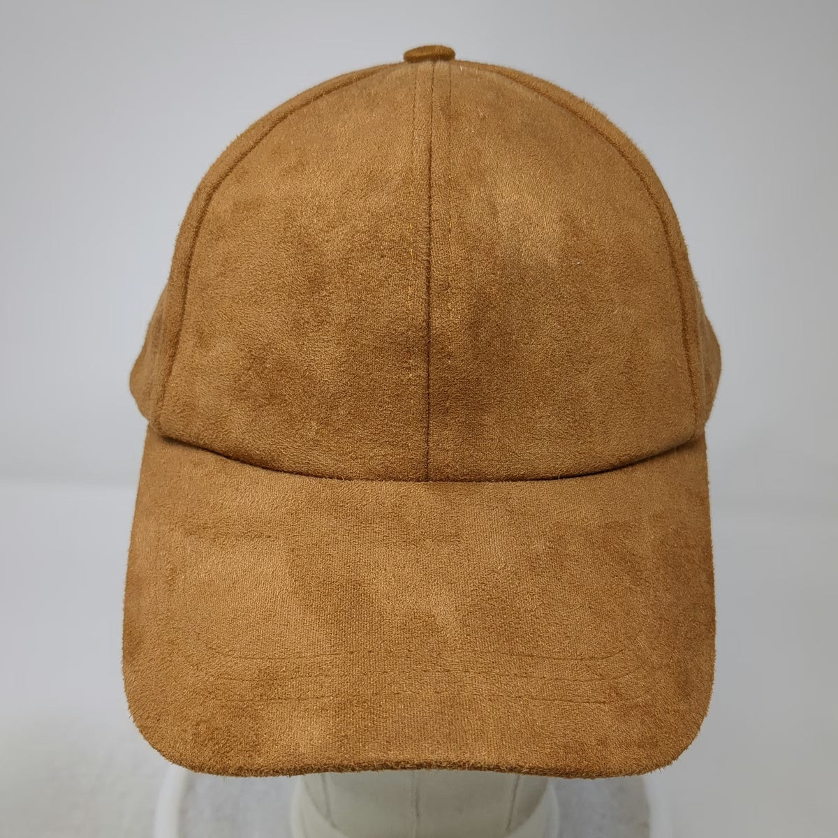 Free People Baseball Cap Brown One Size Slideback Faux Suede Adjustable Hat