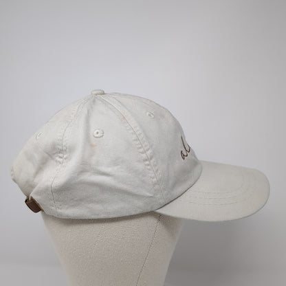 Aloha Slideback Baseball Cap Beige One Size Adjustable Embroidered Adams