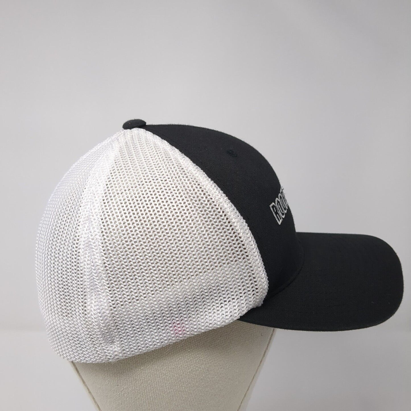 Roofers Mart Fitted Mesh Back Trucker Hat Black One Size Colorblock