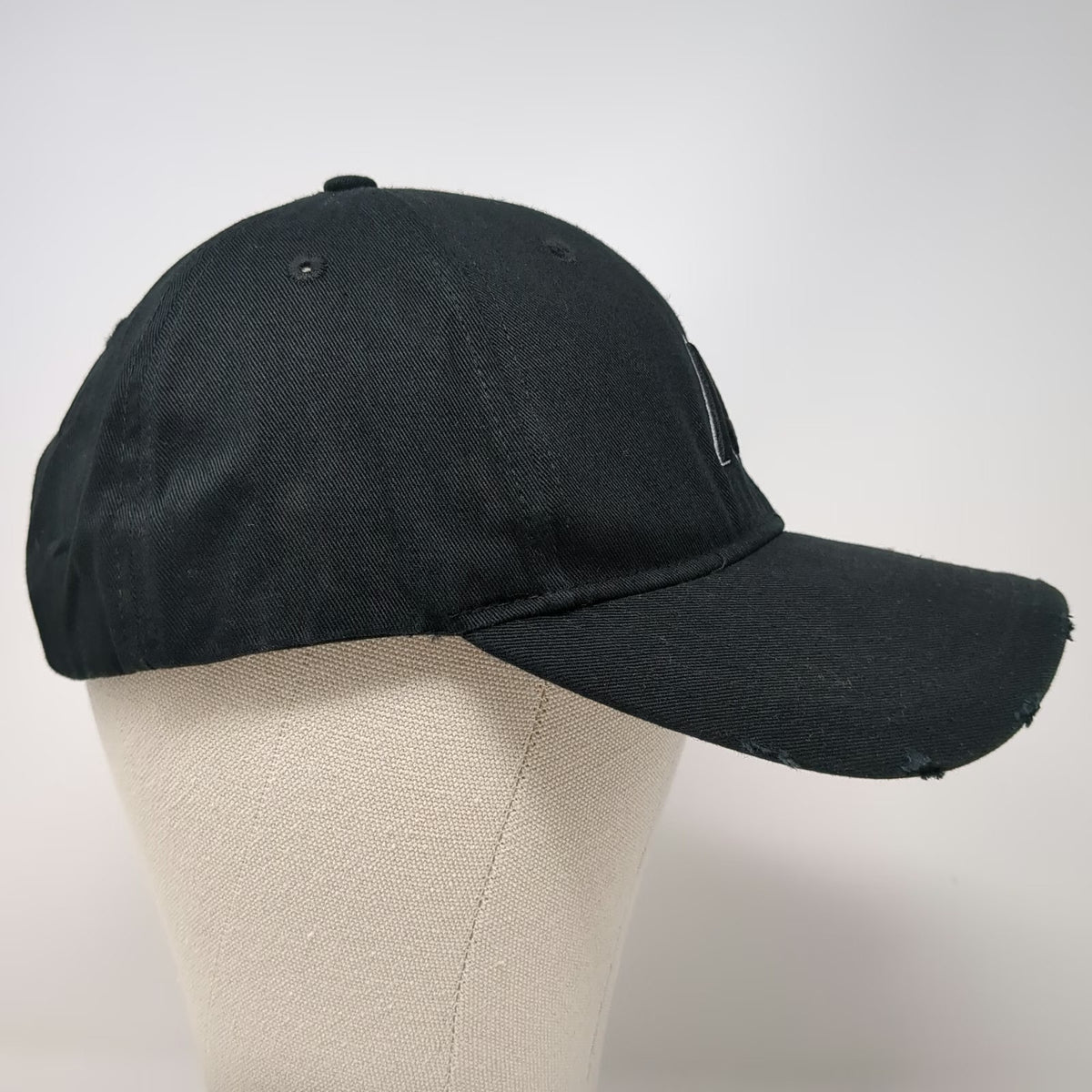 Academy Mortgage Snapback Hat Black One Size Distressed American Flag Underbrim