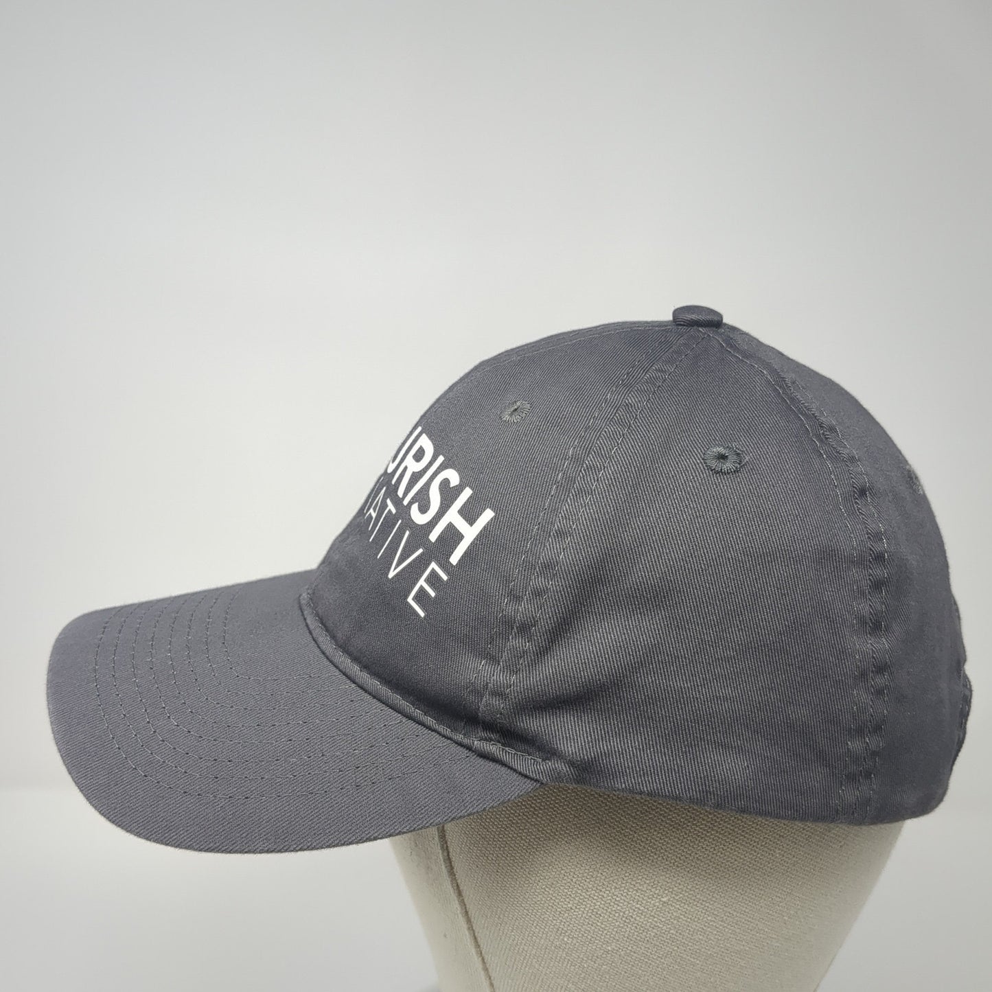 Flourish Initiative Strapback Hat Gray One Size Adjustable Port & Company