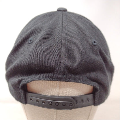 The Classics Yupoong Snapback Hat Black OSFA Embroidered Monogram