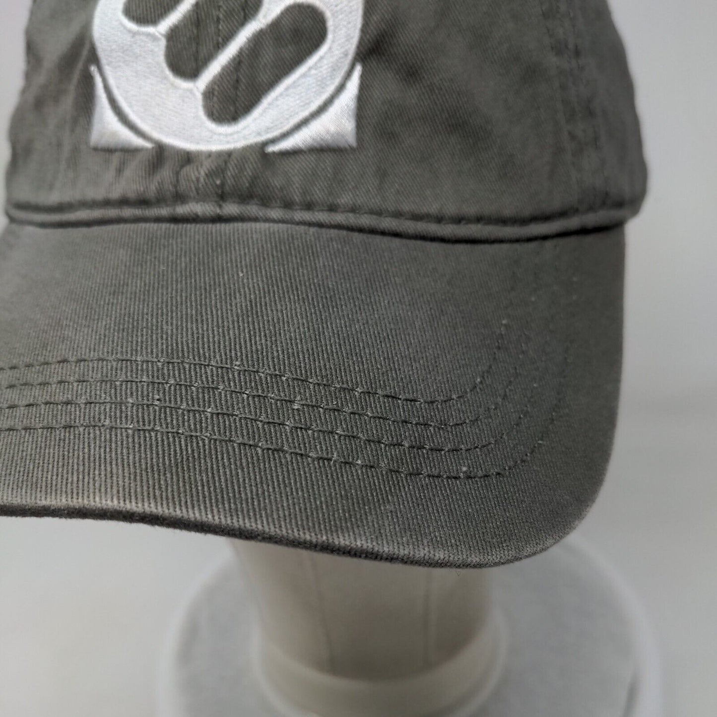 Eldeco Slideback Hat Gray One Size Embroidered Live Safe Cap America