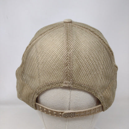 Cobra Snapback Trucker Hat Tan One Size Adjustable Mesh Back Rope Blank