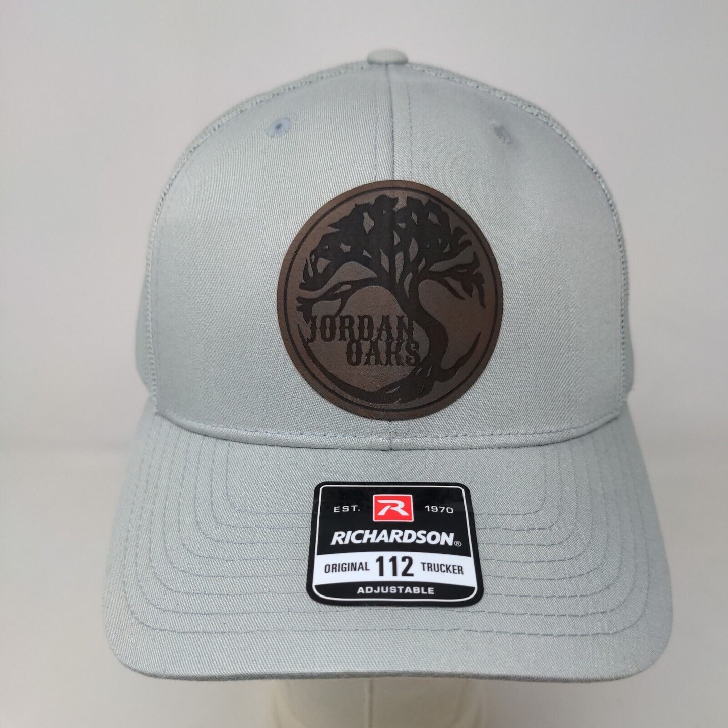 Richardson Men's Snapback Mesh Back Hat Gray Adjustable Jordan Oaks Logo