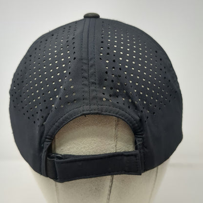 Branded Bills Baseball Cap Black Camo OSFM Hat Creek Patch Perforated Flexfit