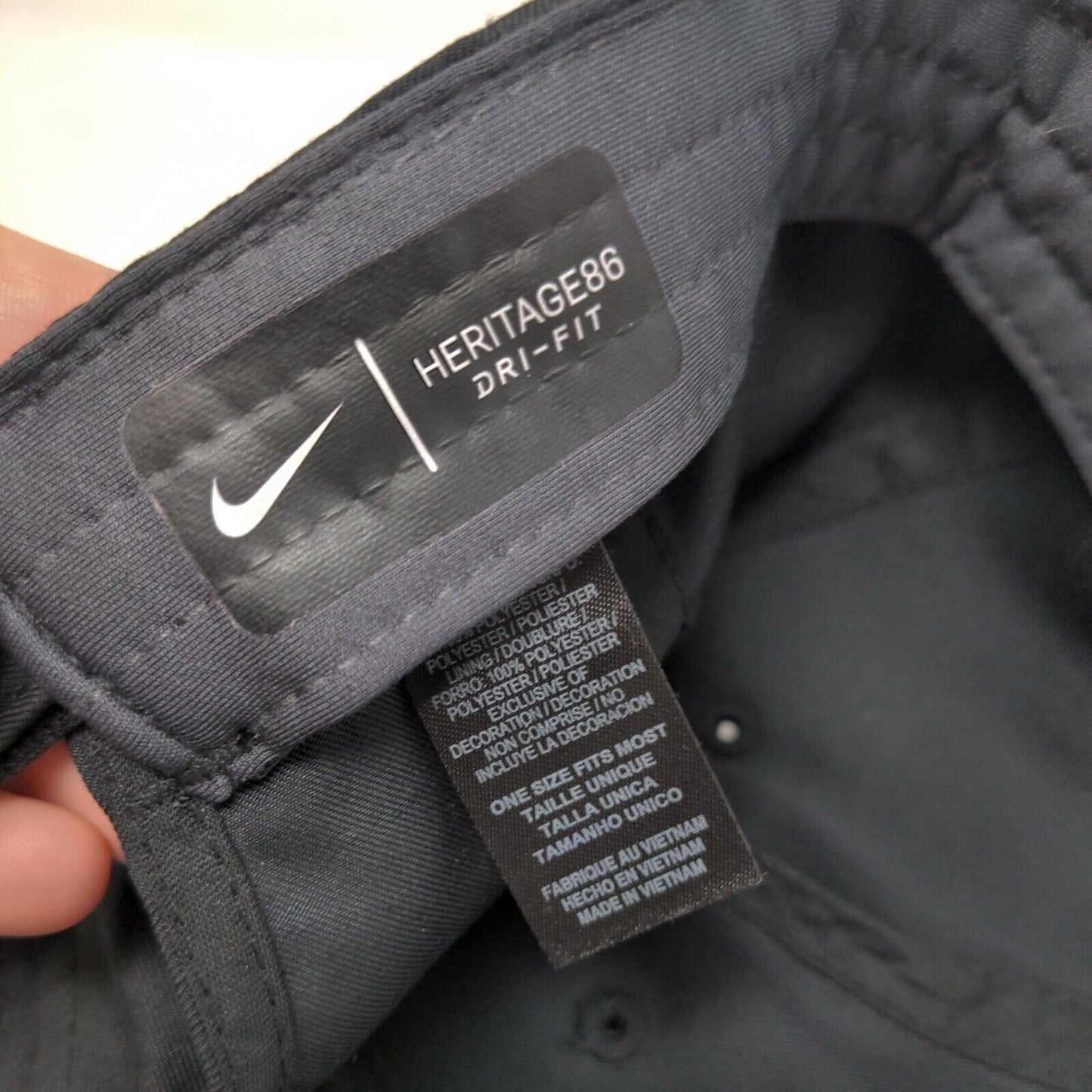 Nike Swoosh Strapback Hat Black OSFM Heritage 86 Dutch Bros Boise