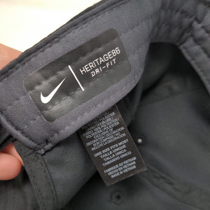 Nike Swoosh Strapback Hat Black OSFM Heritage 86 Dutch Bros Boise