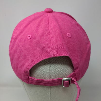 Unbranded Slideback Hat Pink One Size Adjustable Solid 6 Panel Blank