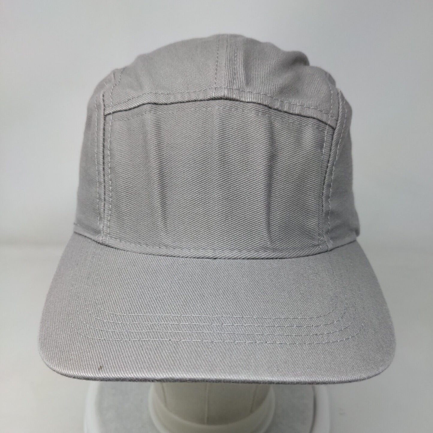Five Star Slideback 5 Panel Hat Gray One Size Adjustable Solid Blank