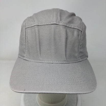 Five Star Slideback 5 Panel Hat Gray One Size Adjustable Solid Blank