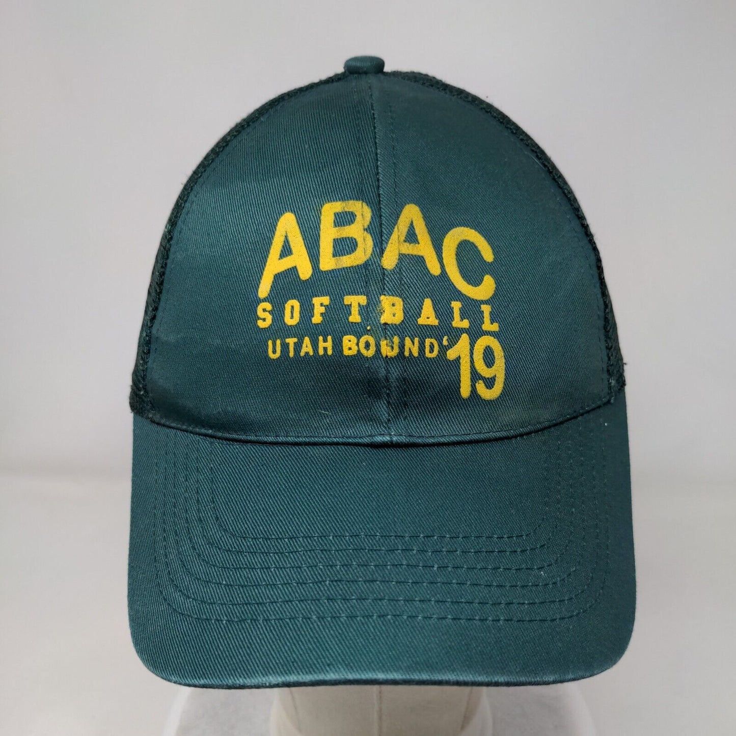 ABAC Softball Utah Bound 19 Strapback Trucker Hat Green OSFM Advantage