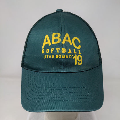 ABAC Softball Utah Bound 19 Strapback Trucker Hat Green OSFM Advantage